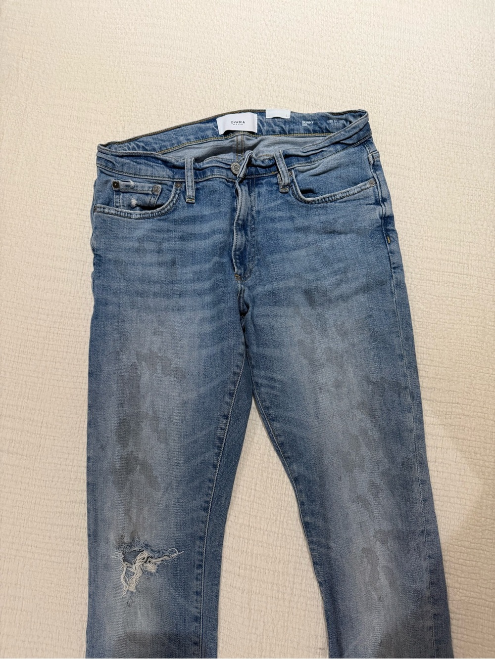 Slim Straight Men’s Jeans in Light Blue - Unbranded